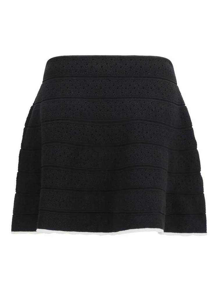 Black Cotton Mini Skirt alternative