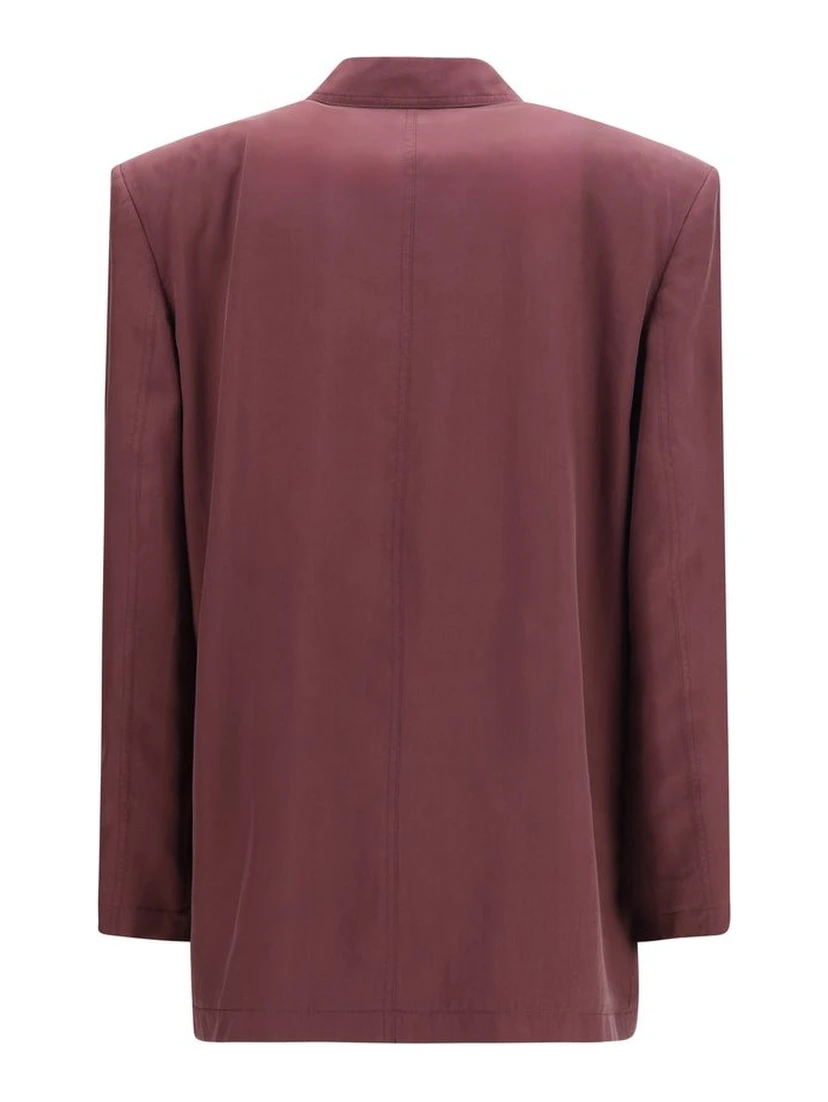 Purple Silk Blazer