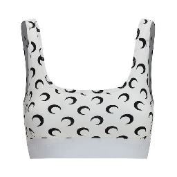 White Polyamide Sport Bra