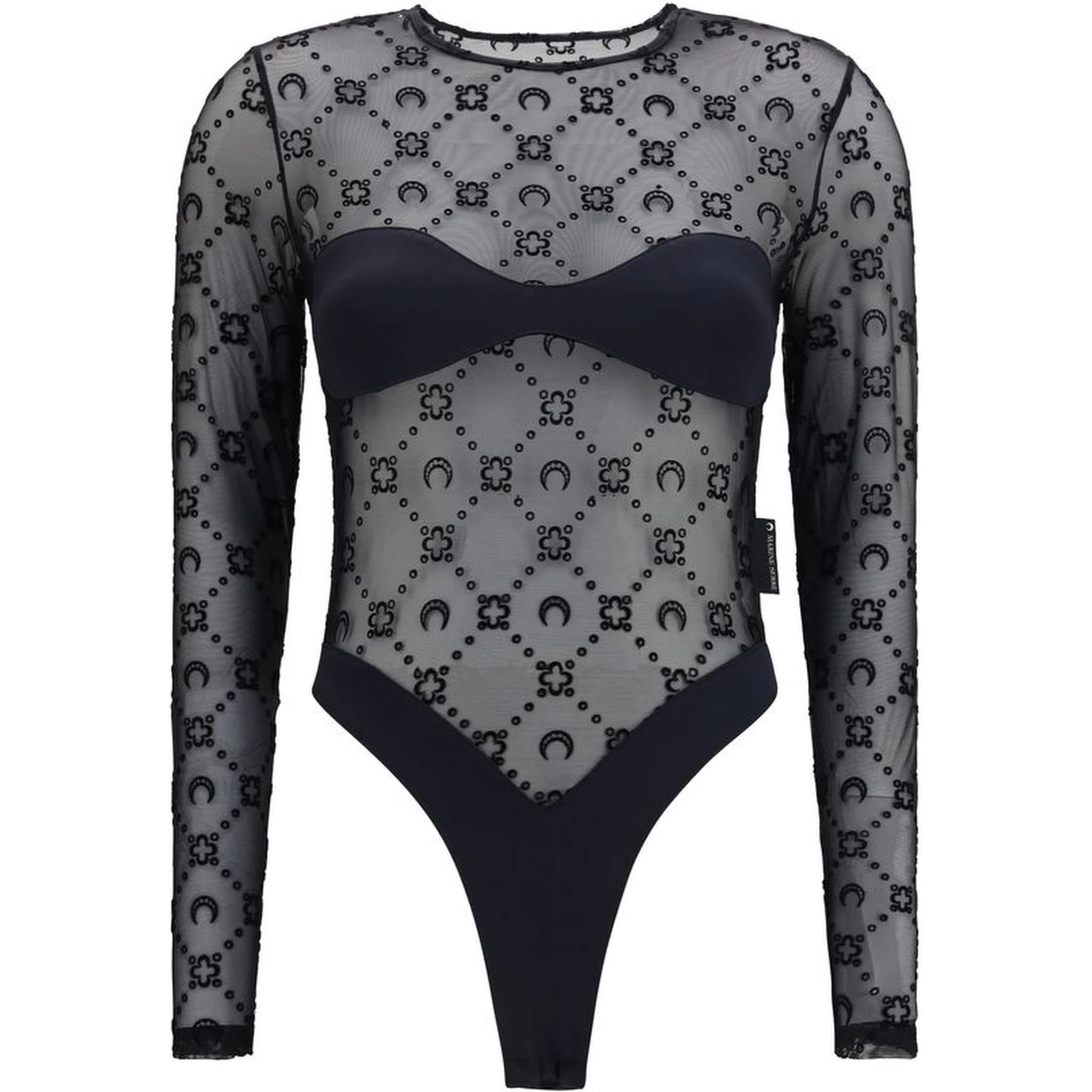 Black Polyamide Bodysuit