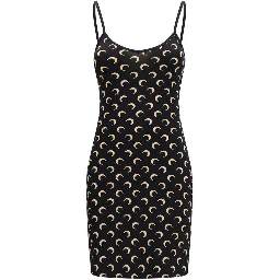 Black Polyamide Casual Dress
