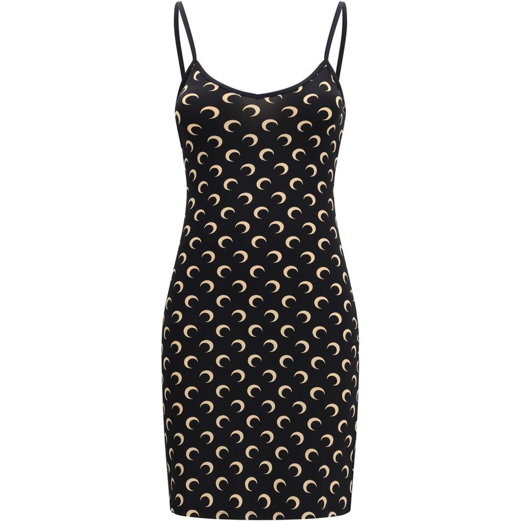 Black Polyamide Casual Dress