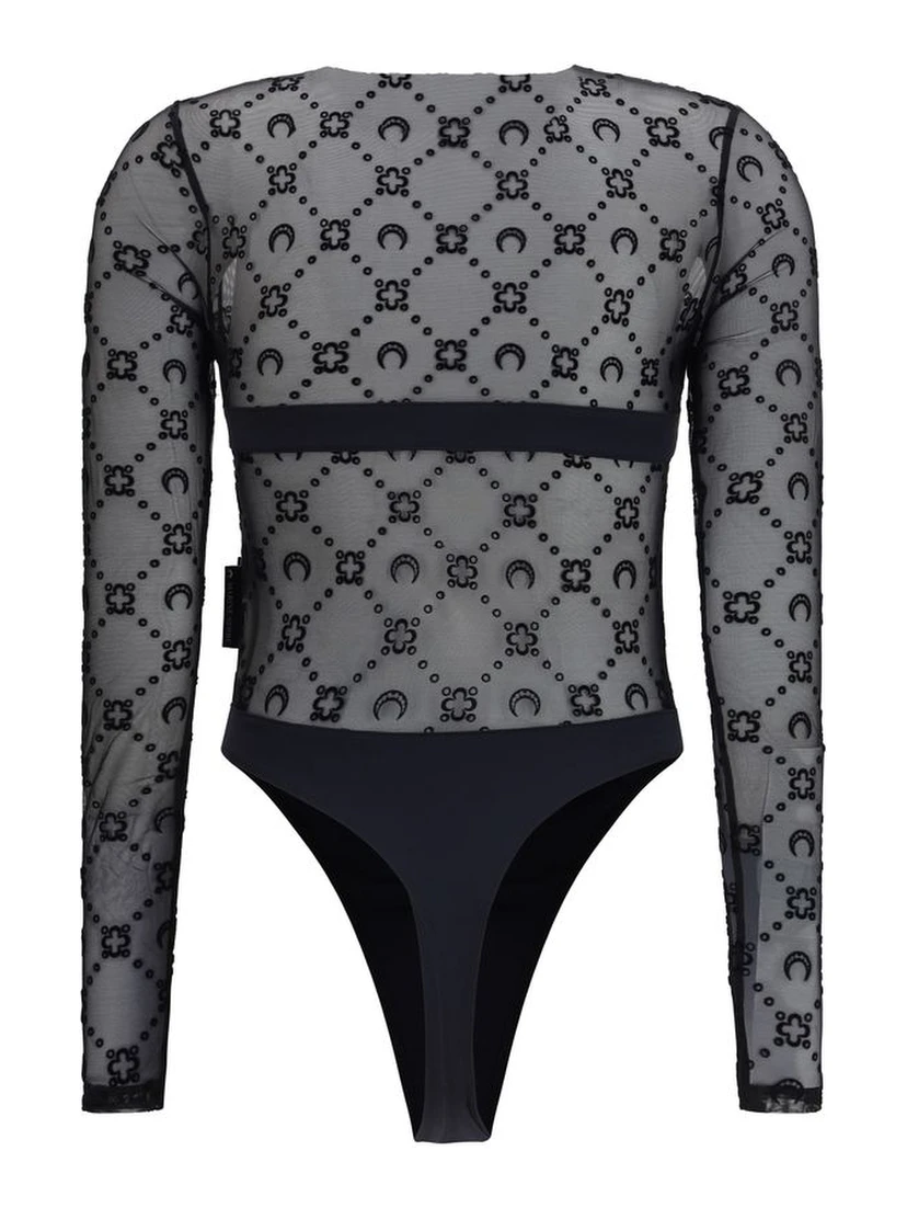 Black Polyamide Bodysuit