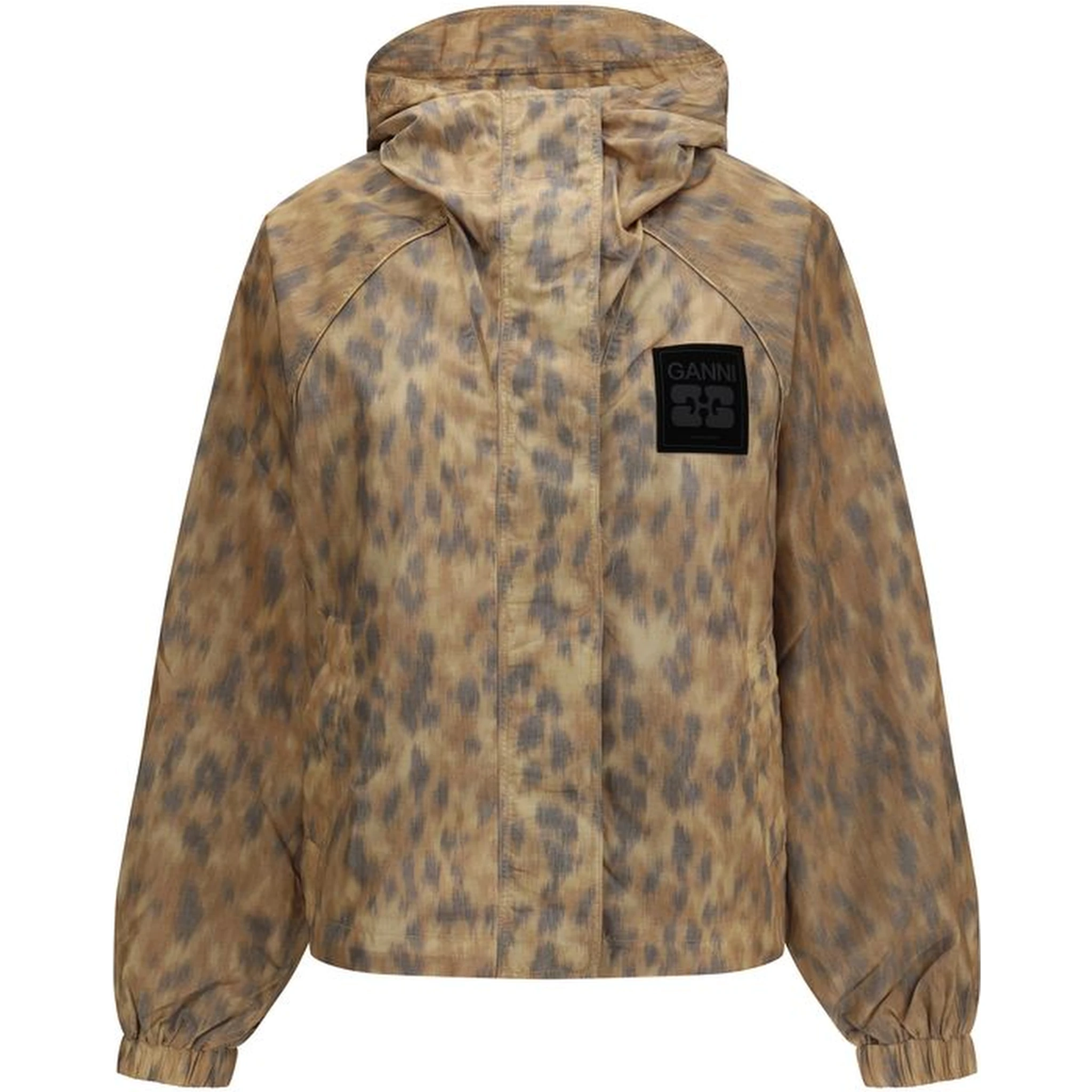 Beige Polyamide Shell Jacket