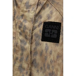 Beige Polyamide Shell Jacket