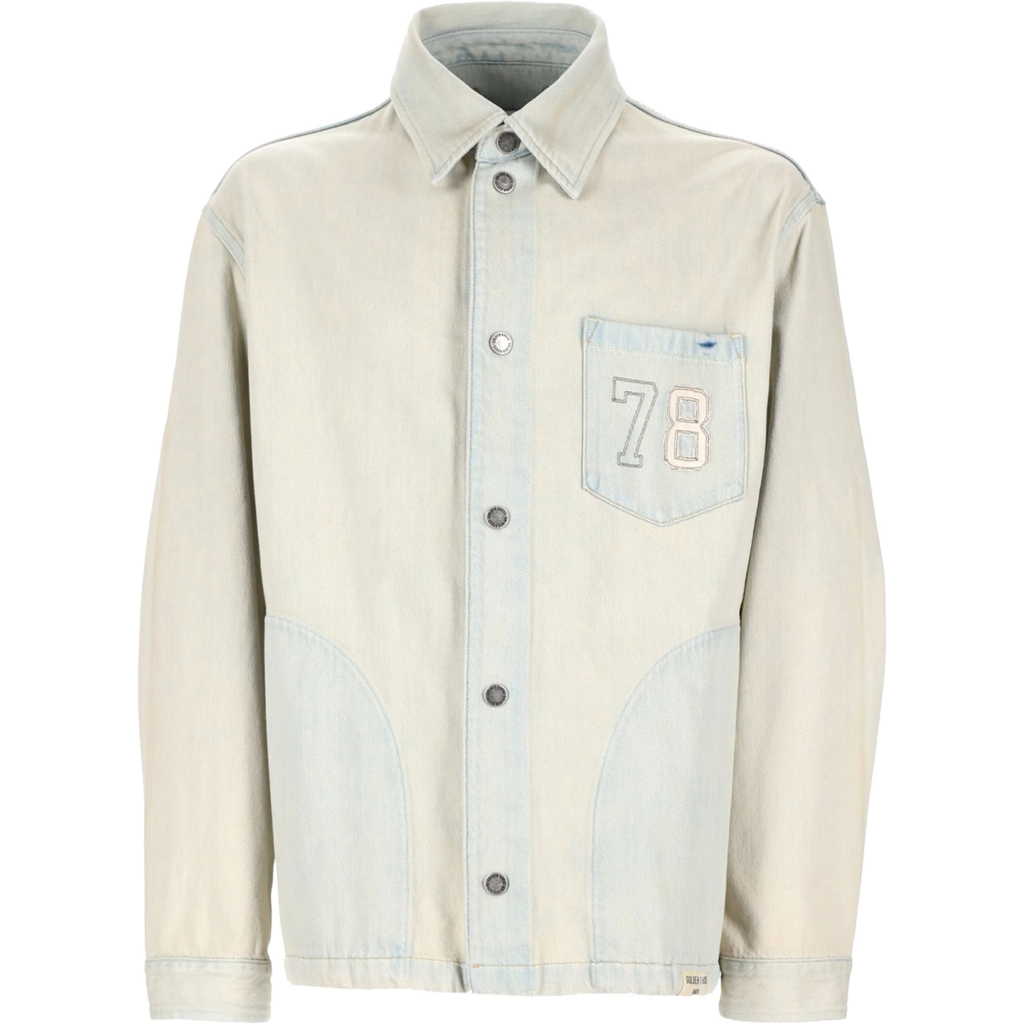 GIACCA IN DENIM CON TASCA RICAMATA