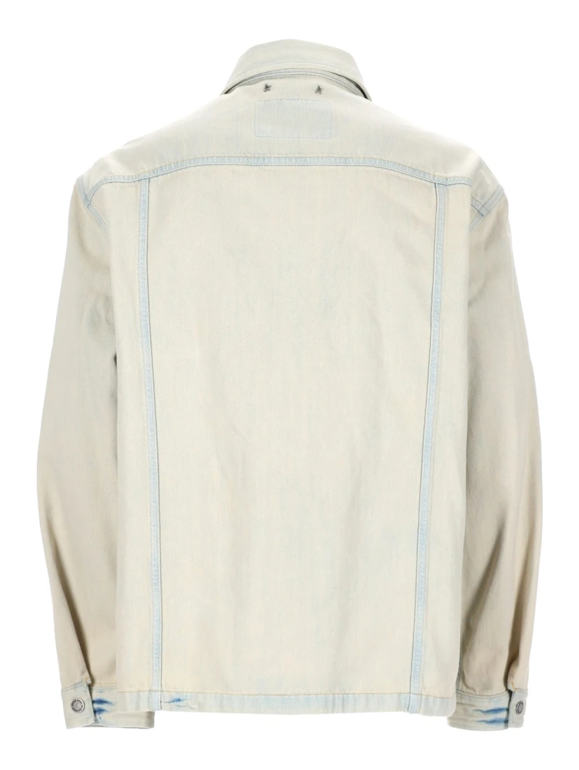 GIACCA IN DENIM CON TASCA RICAMATA