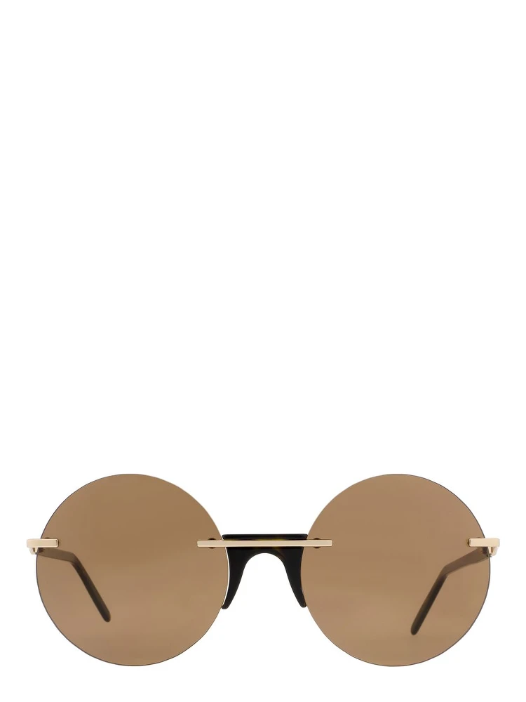 Brown Metal Sunglasses