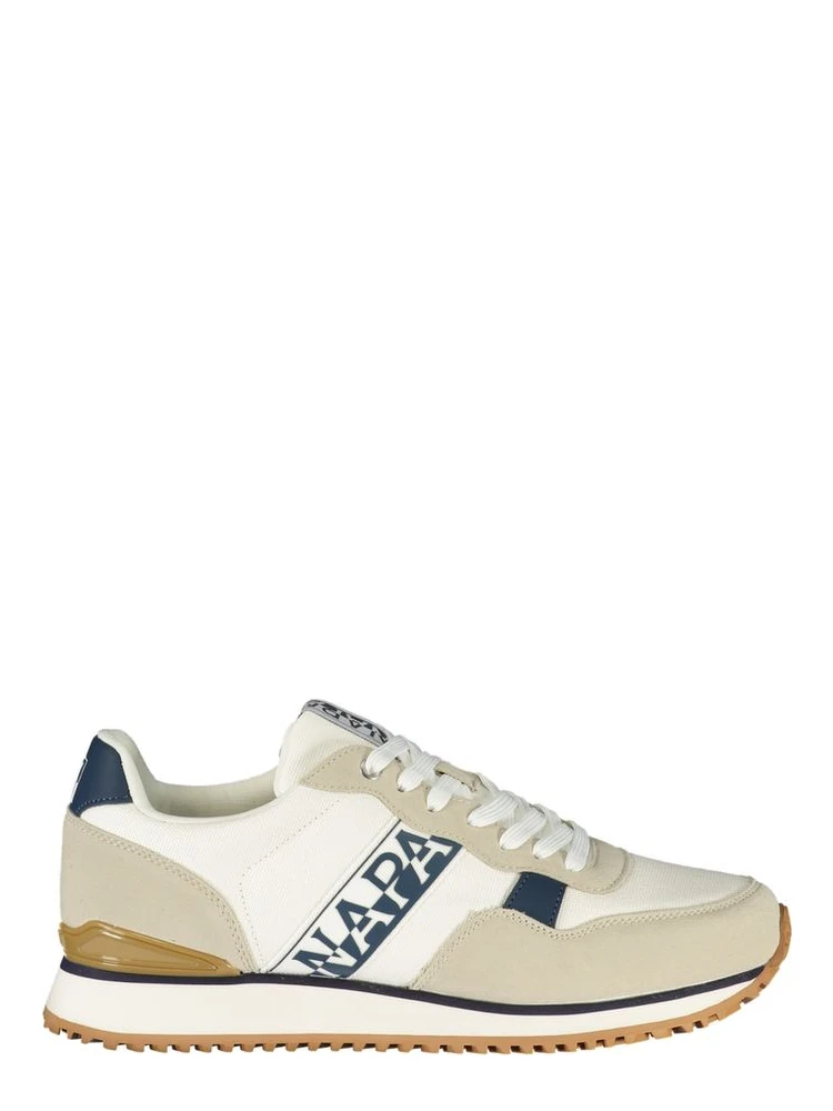 Blue Polyester Athletic Sneakers