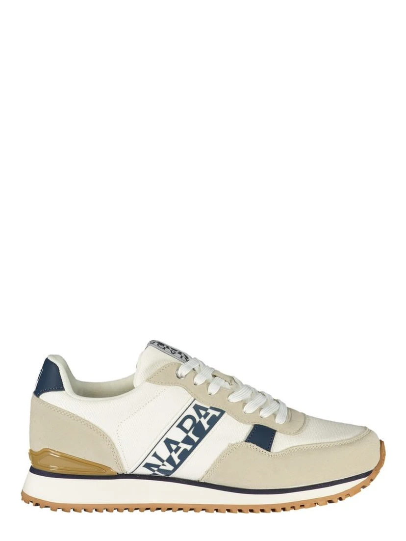 Blue Polyester Athletic Sneakers