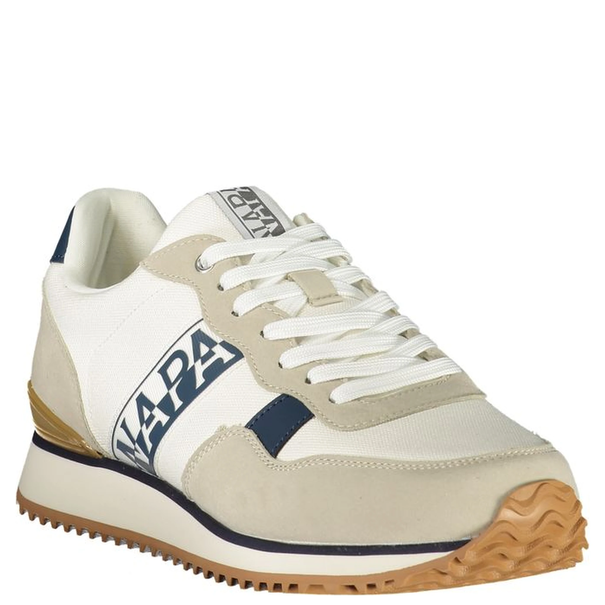 Blue Polyester Athletic Sneakers