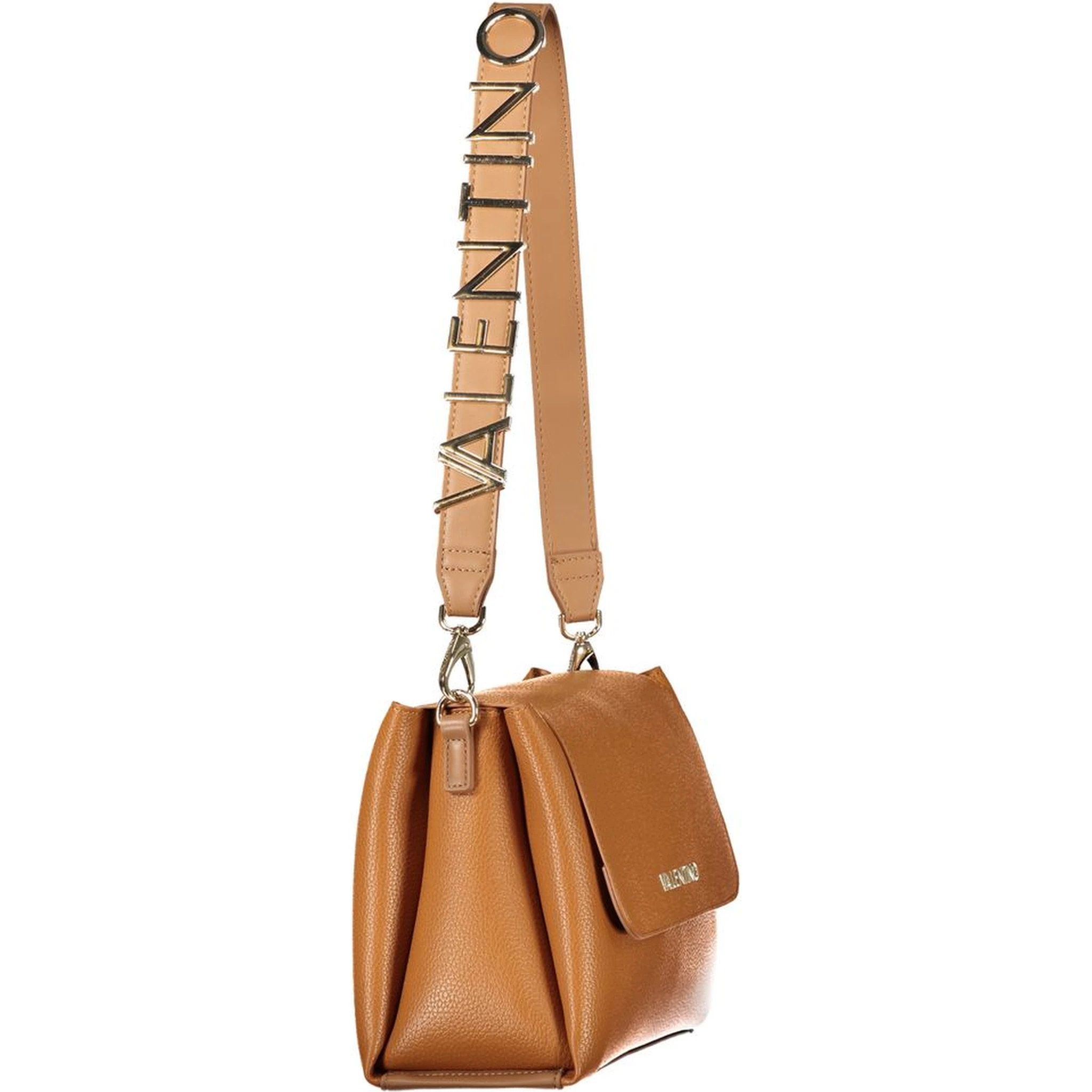 Brown Polyurethane Women's Bag