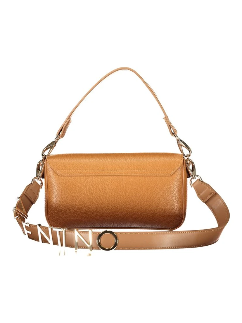 Brown Polyurethane Women's Bag