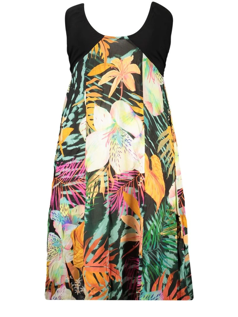 Black Viscose Women's Dress