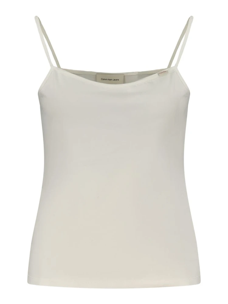 White Cotton Womens Tank
