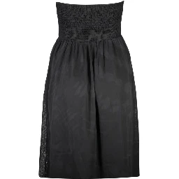 Black Polyester Women's Dress