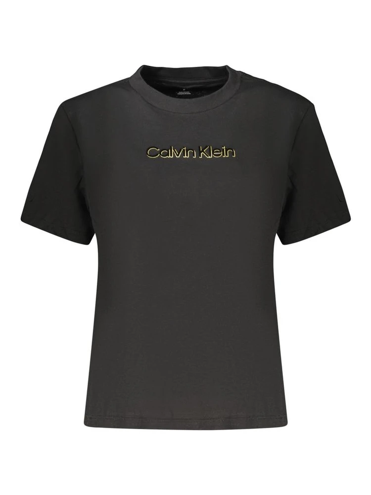 Black Cotton Womens T-Shirt