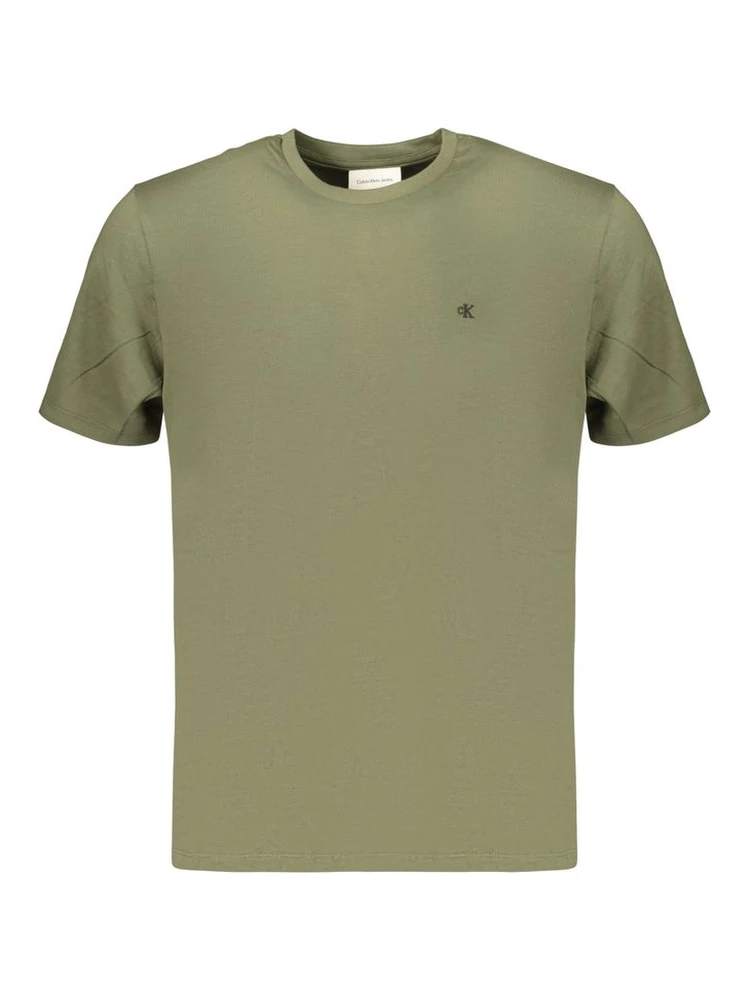 Green Cotton Men's T-Shirt