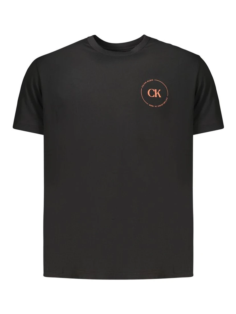 Black Cotton Men's T-Shirt