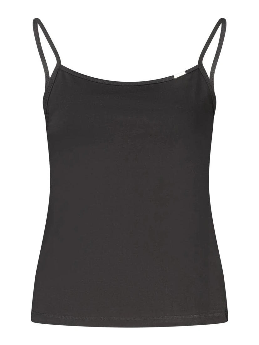 Black Cotton Women's Tank
