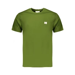 Green Cotton Mens T-Shirt