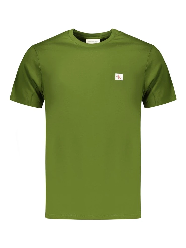 Green Cotton Mens T-Shirt
