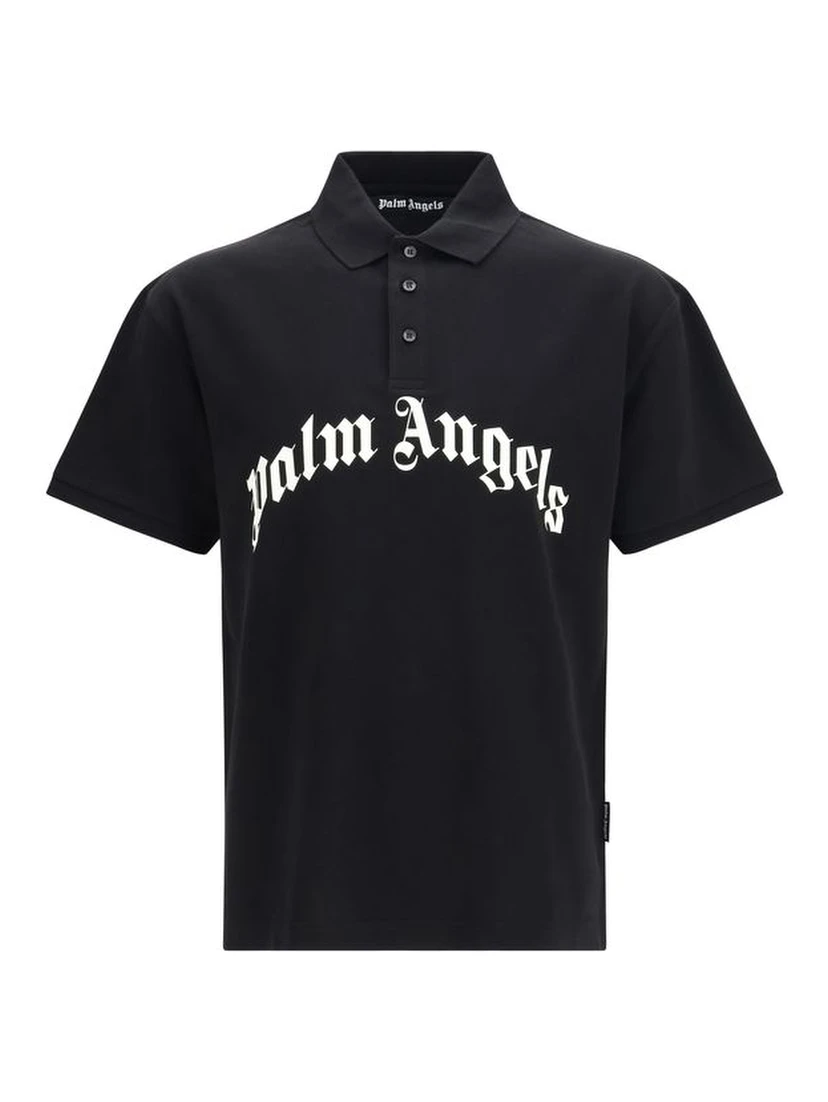 Black Cotton Polo Shirt
