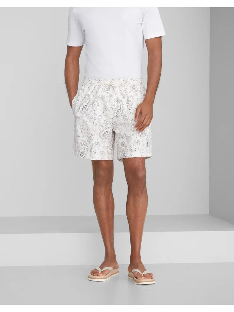 Bicolor Polyester Shorts