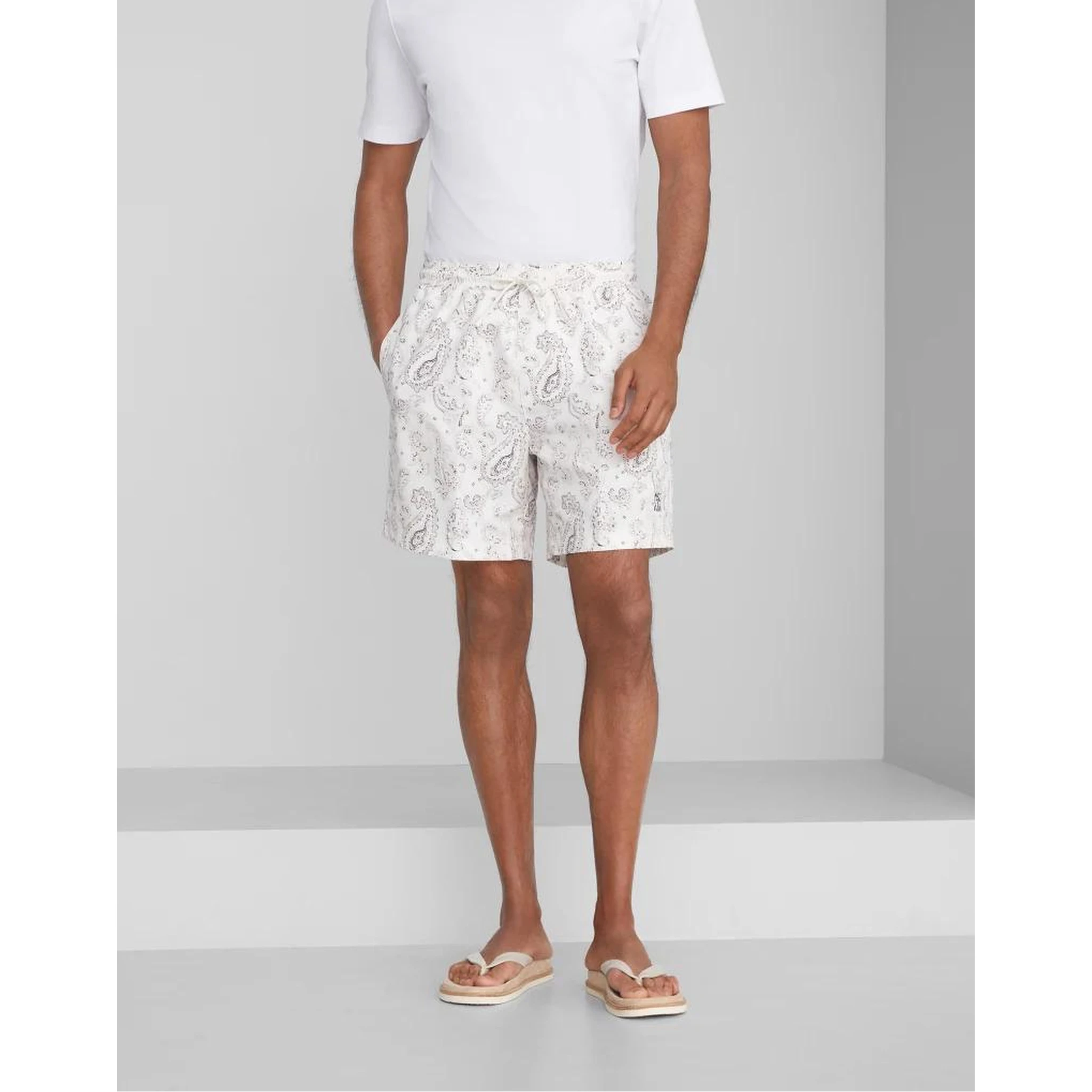 Bicolor Polyester Shorts