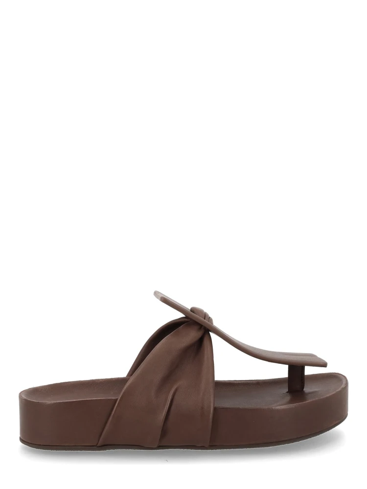 SANDALO INFRADITO IN PELLE