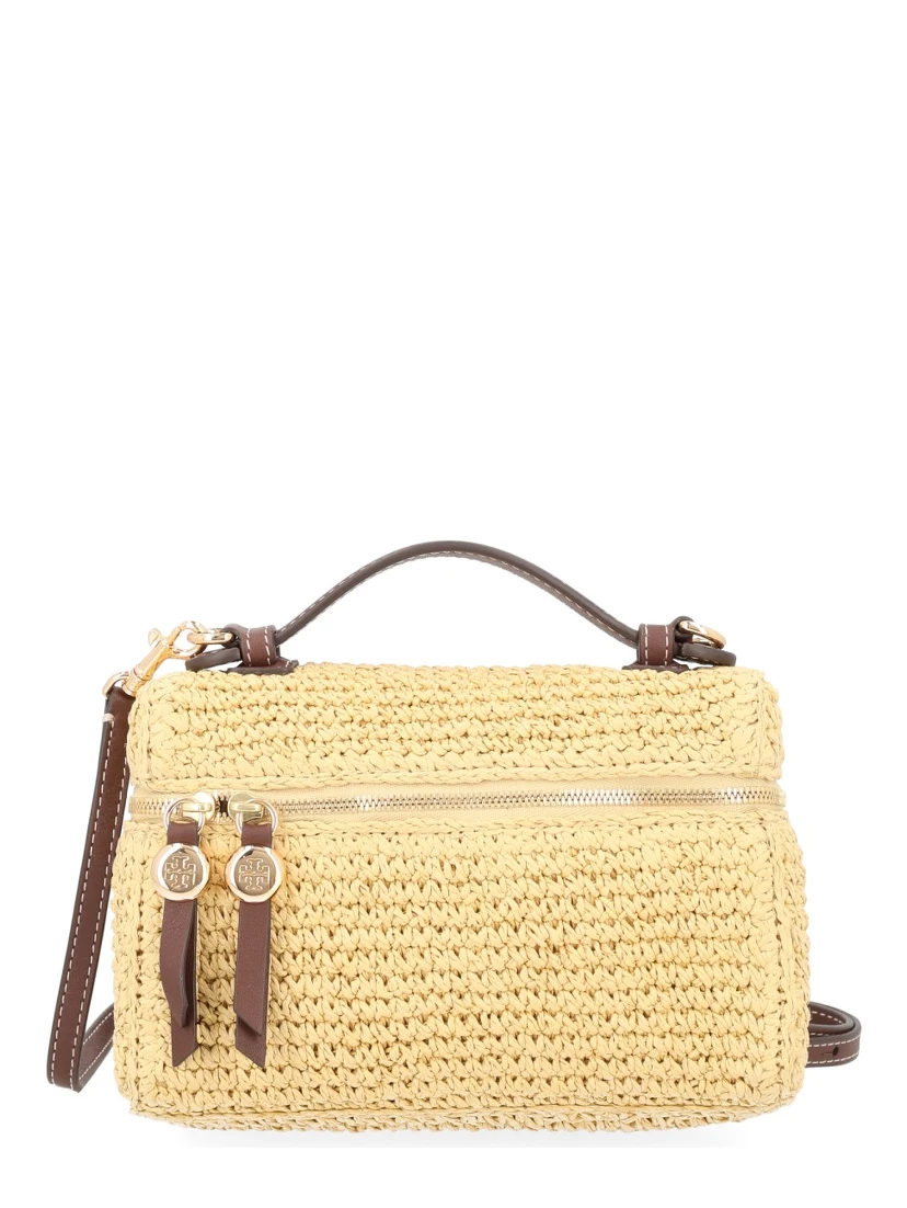 BORSA IN RAFIA CON TRACOLLA