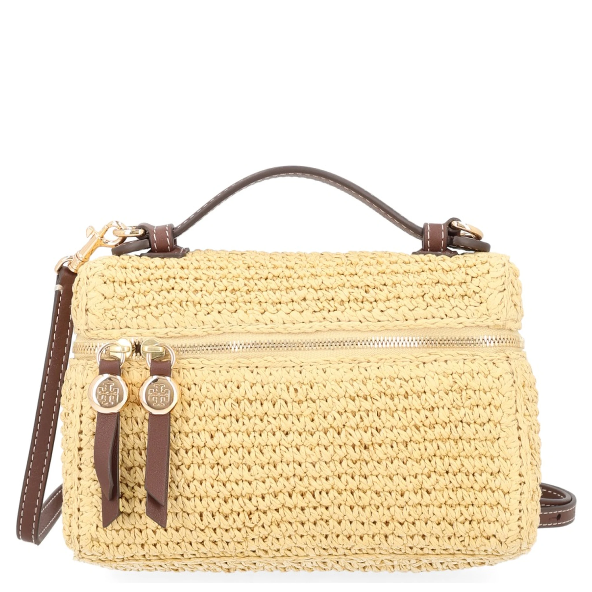 BORSA IN RAFIA CON TRACOLLA