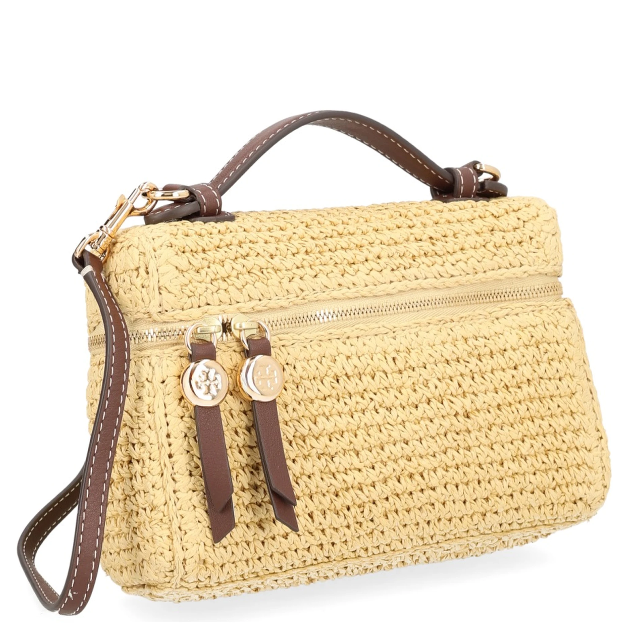 BORSA IN RAFIA CON TRACOLLA
