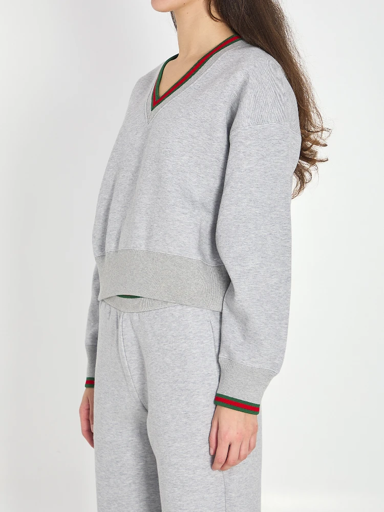 Web cotton jersey sweatshirt alternative