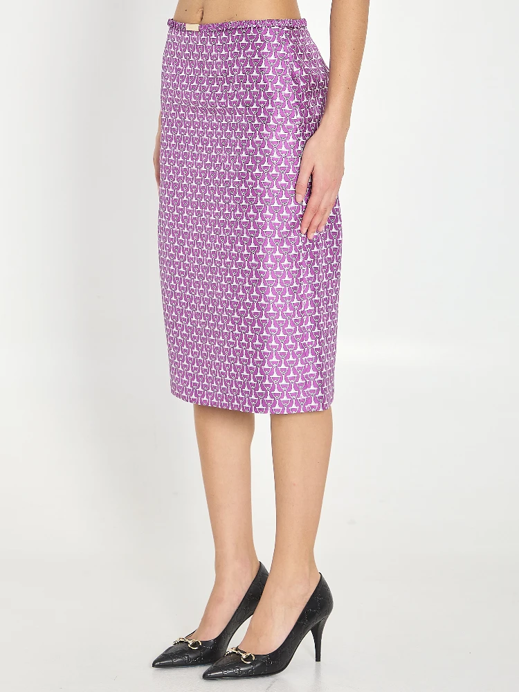 Printed silk skirt alternative