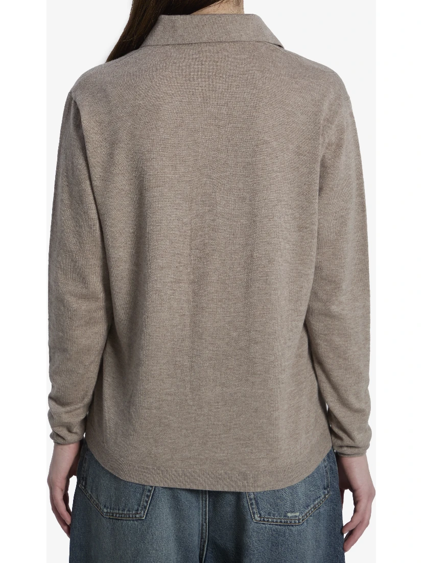 Tala knit V-neck polo