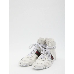High-top Stretch sneakers