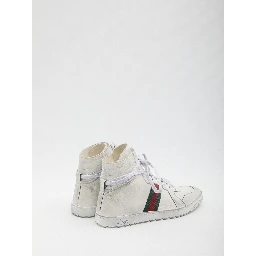 High-top Stretch sneakers