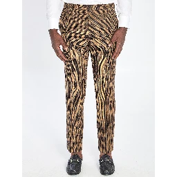 Wool tweed trousers