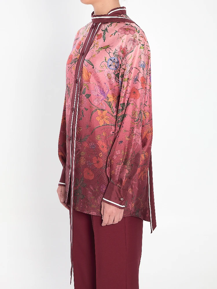 Printed silk shirt alternative