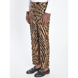 Wool tweed trousers