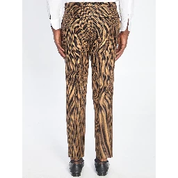 Wool tweed trousers