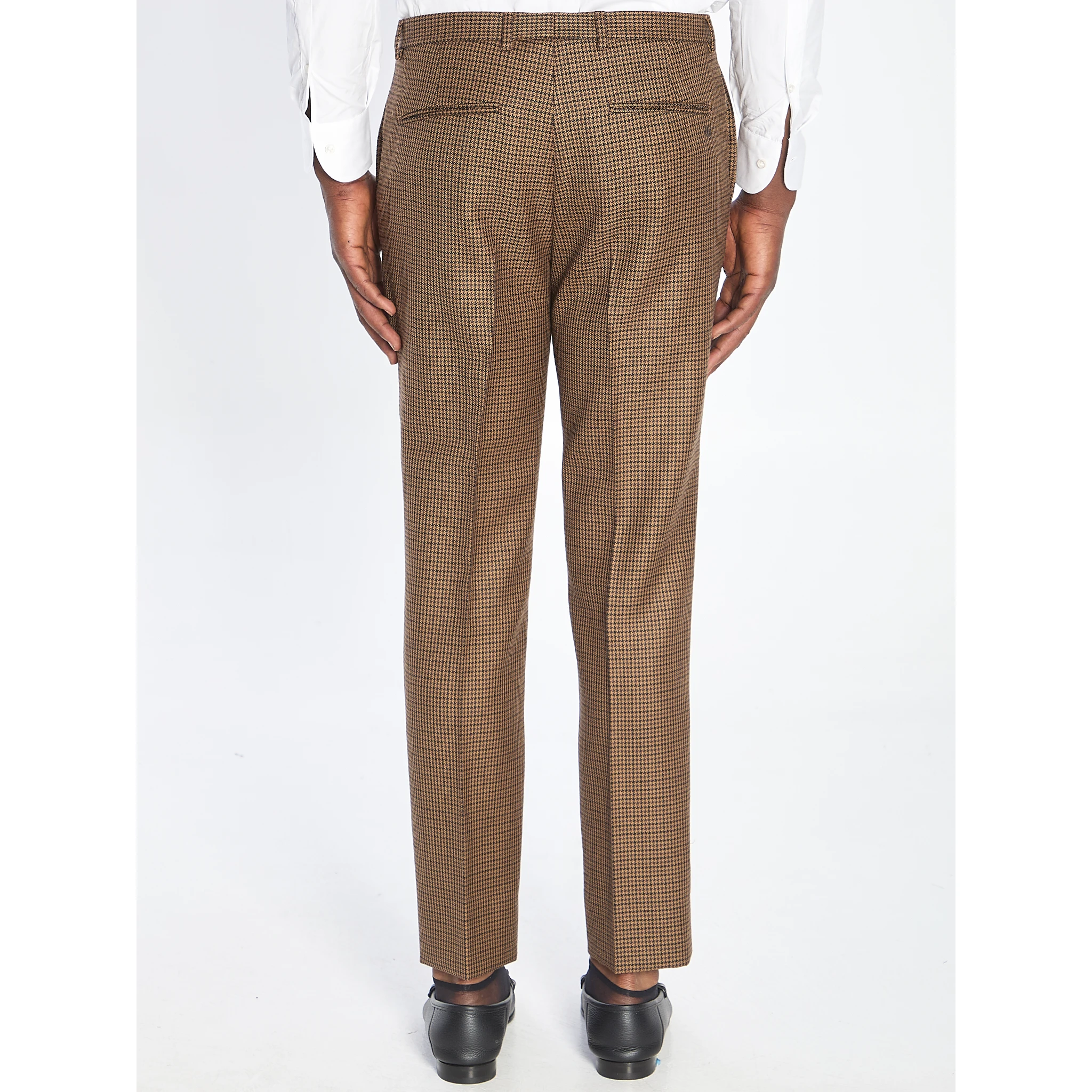 Wool tweed trousers