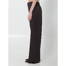 Silk jacquard pant with Horsebit