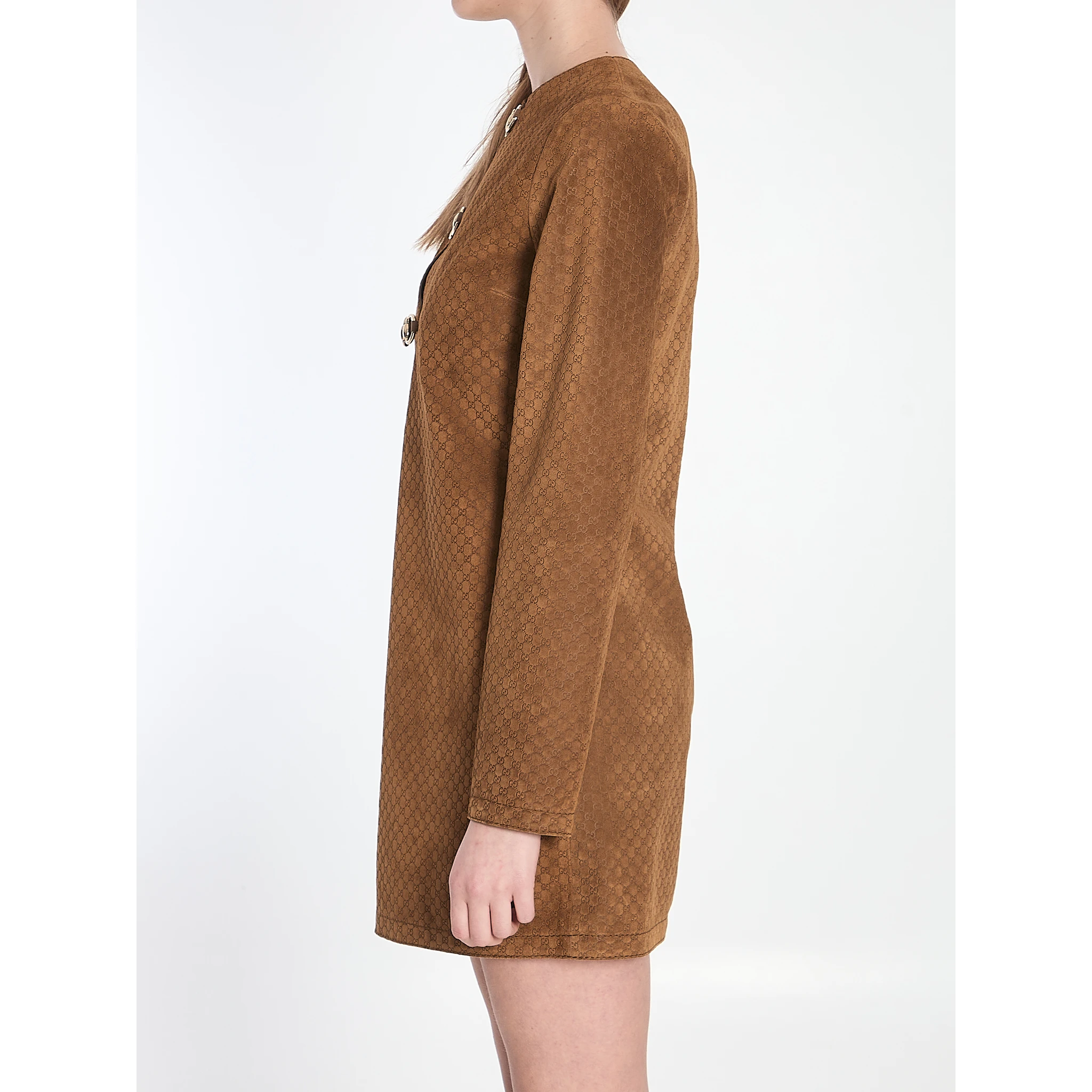 GG suede mini dress