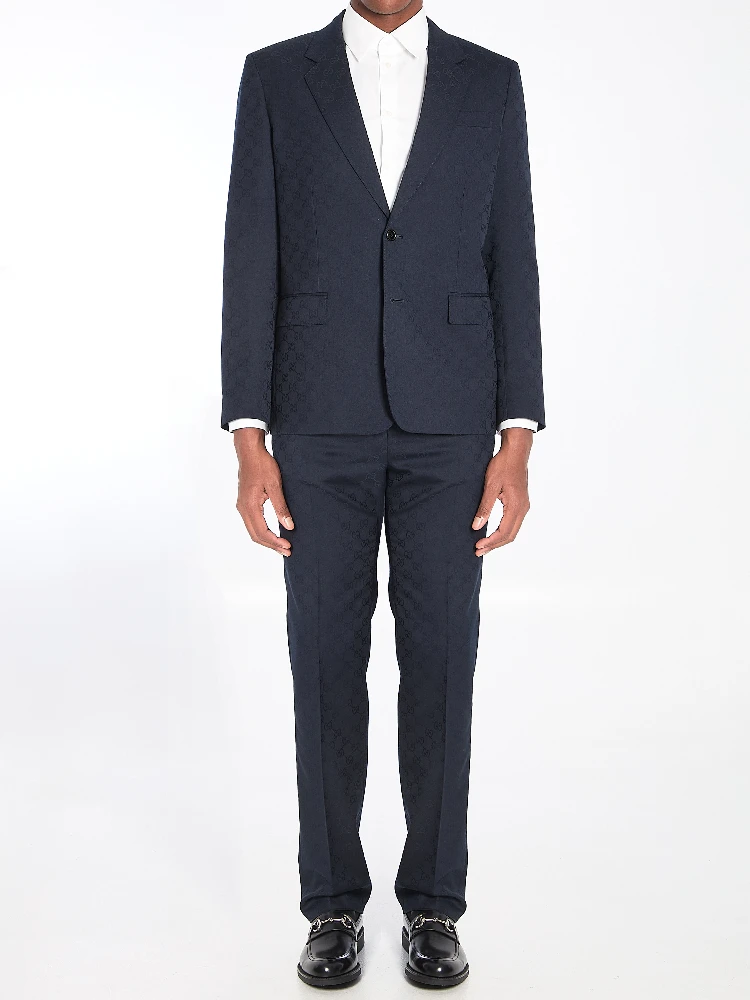 GG wool jacquard suit