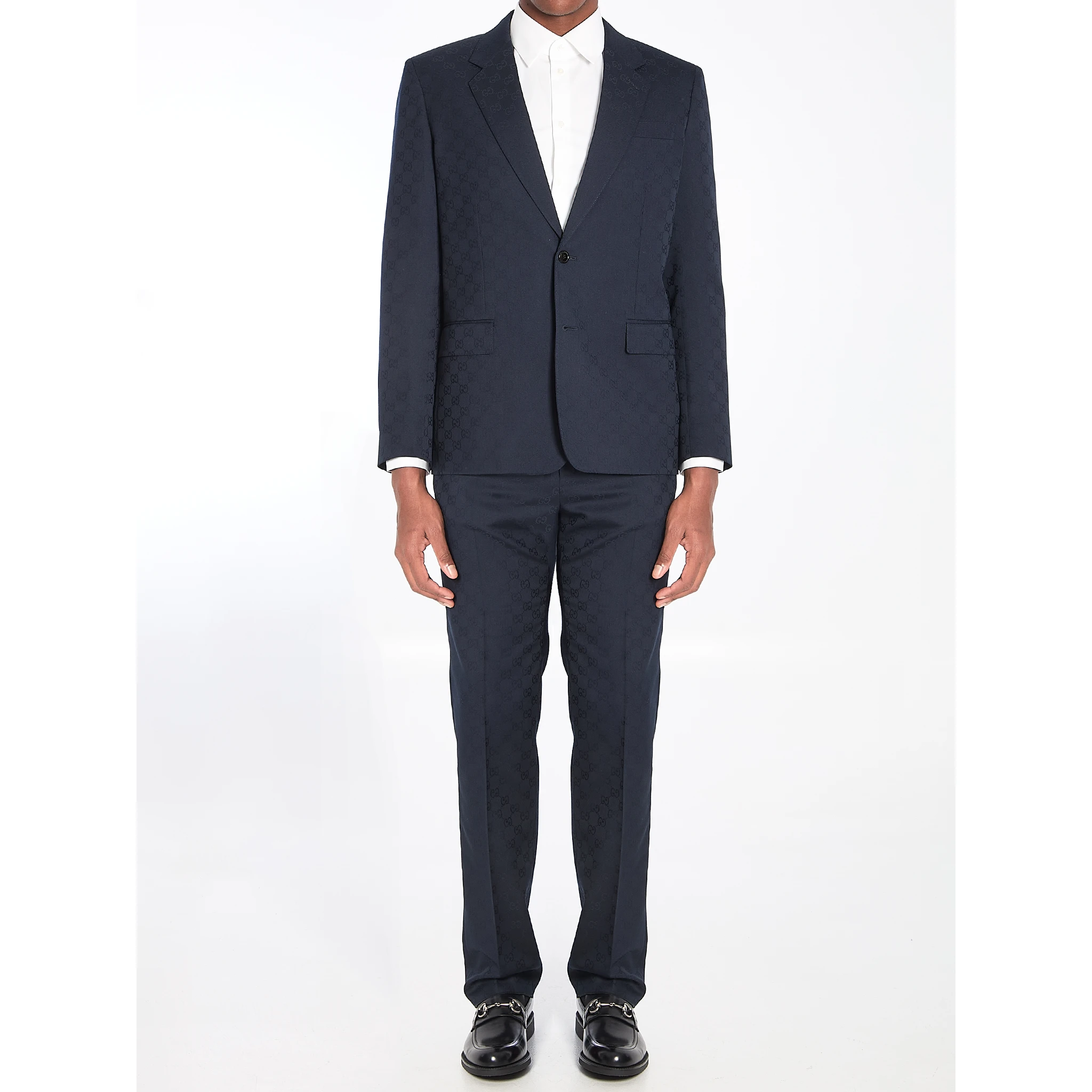 GG wool jacquard suit