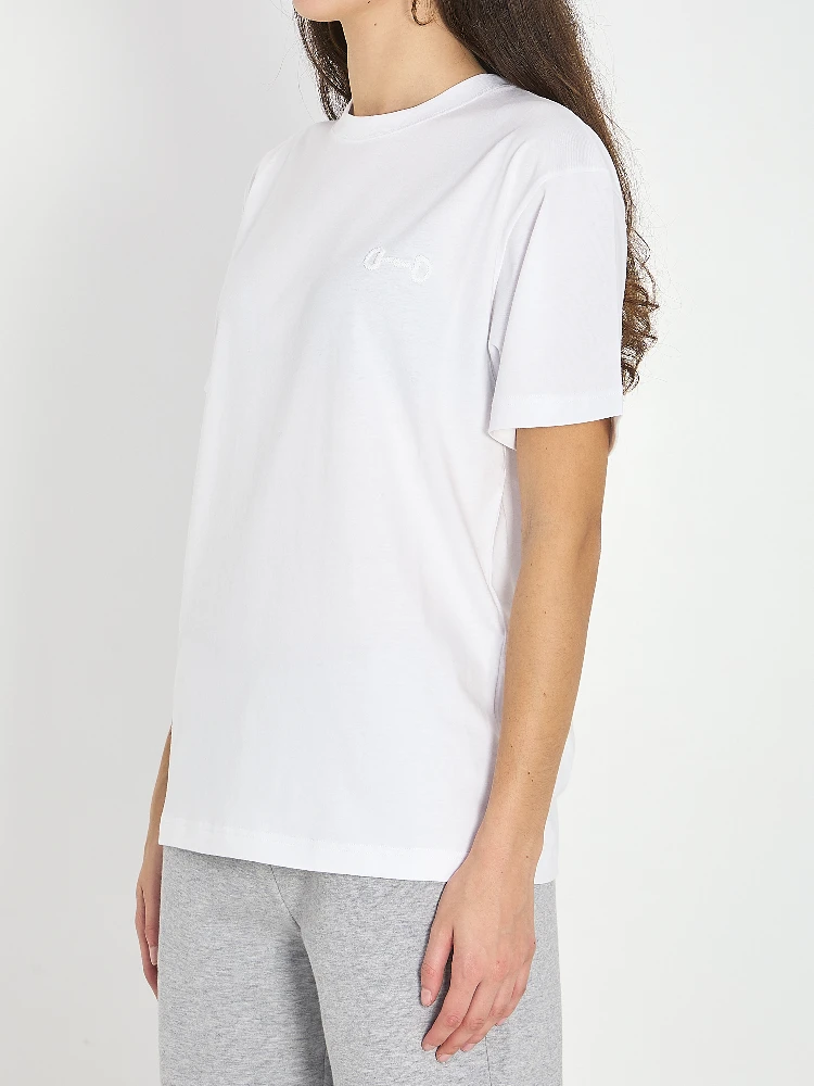 Cotton jersey T-shirt with embroidery alternative