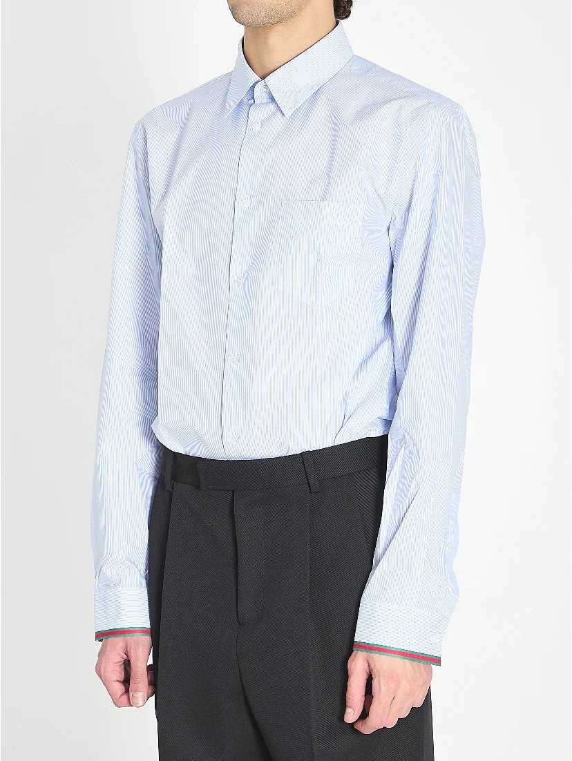 Web stripe cotton shirt