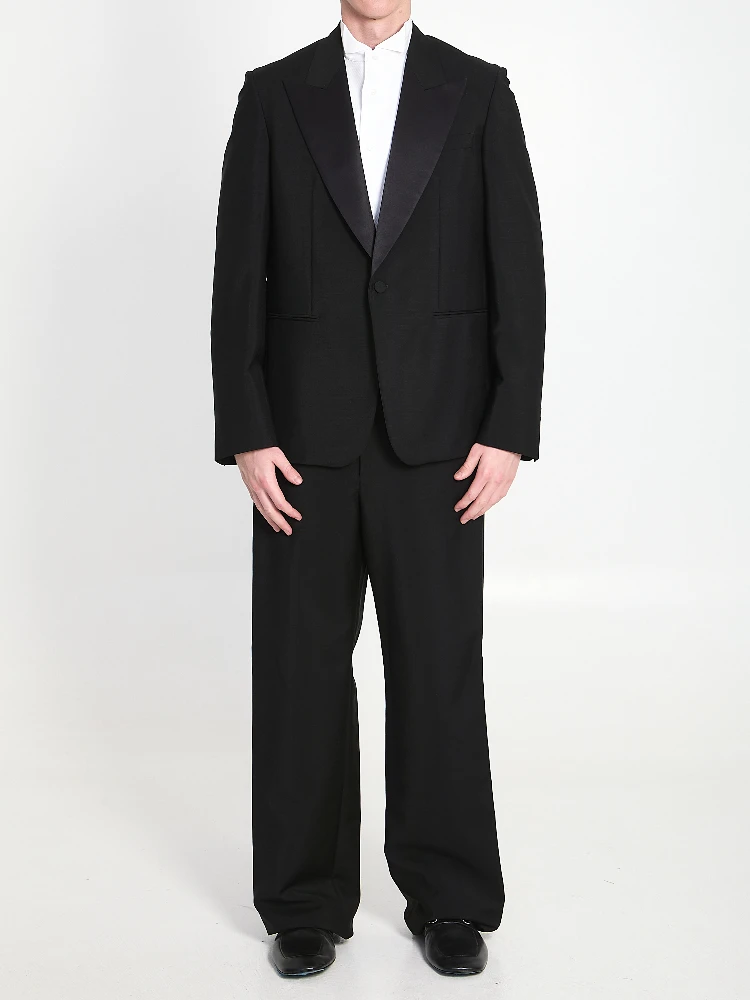 Fine mohair wool fabric suit